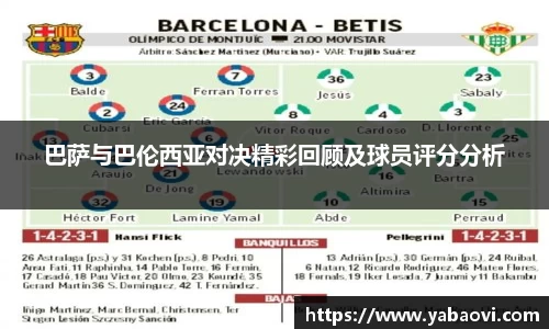 巴萨与巴伦西亚对决精彩回顾及球员评分分析